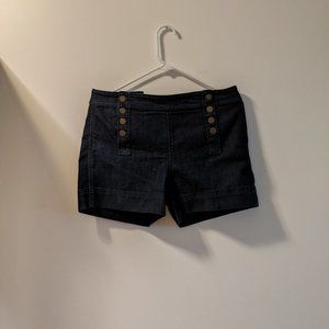 LOFT Size 4/27 Double Button 4" Shorts